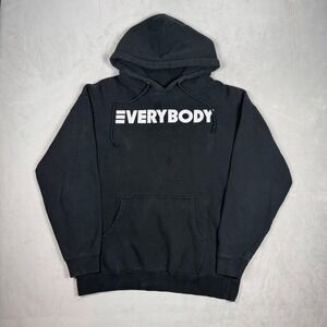 2010s Mens Logic Everybody‎ Tour Graphic Streetwear Hoodie Black XL